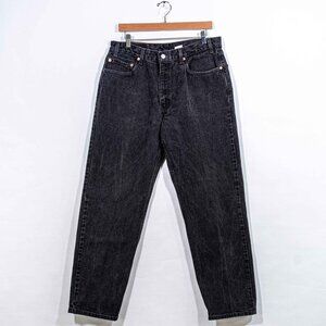 VTG Levis 550 Black Jeans 36x31 Relaxed Fit Tapered Leg 36 x 31 Mens Y2K Denim